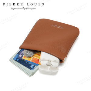 Pierre Loues Mini Coin <b>Purse</b> Solid Color Rectangle Portable Everyday Use - Product Image 3