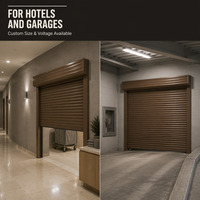 Porte à enroulement en acier ignifugée 3 heures, couleur et dimensions personnalisées, électrique, pour usine, entrepôt, hôtel, centre commercial, vente en gros