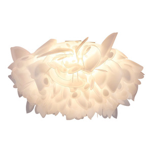 Petal Cream Ceiling <b>Light</b> Round Led Touch Control Single Head Chandelier For Bedroom Living Room - Product Image 4