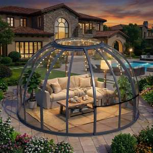 Estructura de Solárium de Aluminio Personalizada, Opcional con Forma de Domo Circular o Techo a Dos Aguas Estándar, con Vidrio de Baja Emisividad - Product Image 1