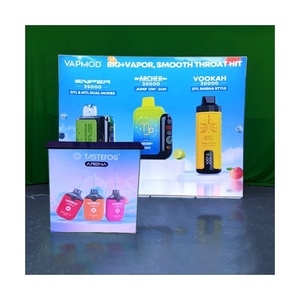 Caja de luz LED para publicidad <span class=keywords><strong>SEG</strong></span> de 10 pies con estantes, soporte de exhibición gráfico retroiluminado, caja de luz de tela de doble cara, <span class=keywords><strong>30</strong></span> unidades vendidas - Product Image 4