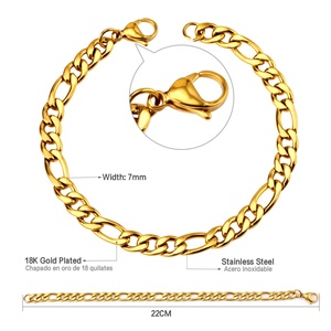 18K Gold Plated Stainless Steel Italian <b>Men's</b> 10mm Cuban Link Bracelet in 18K Gold <b>Men</b> Jewelry - Product Image 3