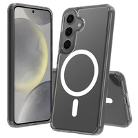Coque Transparente Magnétique Anti-Rayures Pour Téléphones Samsung S25 S24 S23FE Ultra Plus ZFlip Fold6 5 XCover7Pro A17 A07 A06 A56