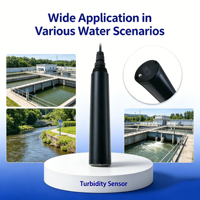Capteur de turbidité industriel en ligne, sortie RS485 4-20mA, contrôleur en option pour la surveillance des eaux usées et de l'aquaculture