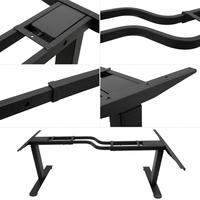 Table de bureau électrique à hauteur réglable à prix avantageux, avec cadre vertical élévateur, ergonomique et à mémoire de forme