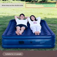 Lit gonflable électrique moderne en PVC, pliable, léger, double, pour usage domestique, camping en plein air, matelas pneumatique extra-épais