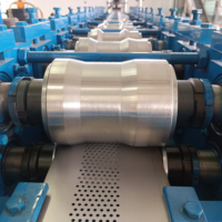Machine de formage de rouleaux pour lames de porte à enroulement HD PLC avec moteur et roulement