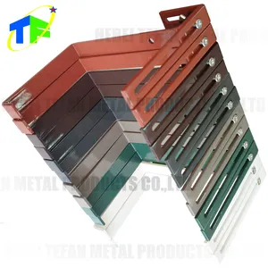Custom OEM Heavy Duty acciaio regolabile finestra fioriera scatola singola staffa in metallo