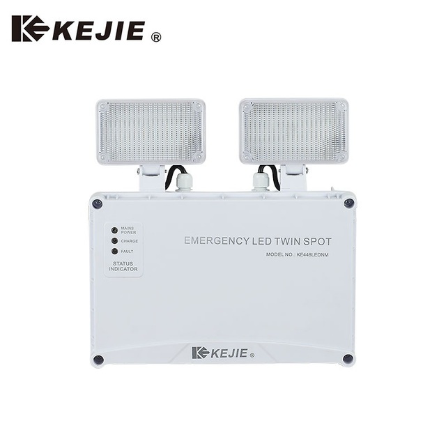 LED Two-head Emergency Light Wholesale Custom Waterproof LED Dual Heads Emergency Light Staircase LED Emergency Twin Spot Light