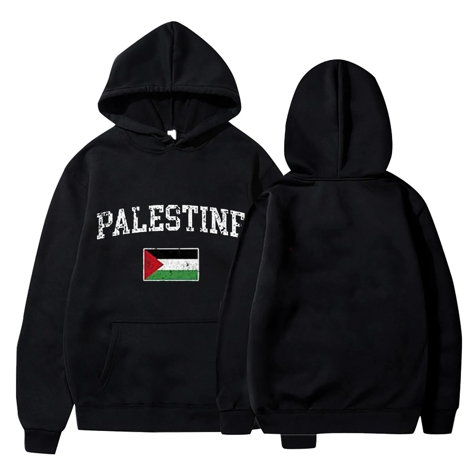 Fabbrica di Nuoxin all'ingrosso di alta qualità UnisexPalestine bandiera con cappuccio felpa con cappuccio Palestine TShirt felpa con cappuccio per l'inverno