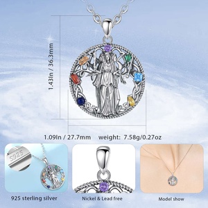 Olorful-pendientes <span class=keywords><strong>de</strong></span> plata <span class=keywords><strong>de</strong></span> primera ley para <span class=keywords><strong>mujer</strong></span>, accesorio <span class=keywords><strong>de</strong></span> color negro y negro, 925mm - Product Image 2