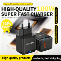 Adaptateur de chargeur mobile 100W directement de l'usine, chargeur super rapide pour Samsung, Oppo, OnePlus