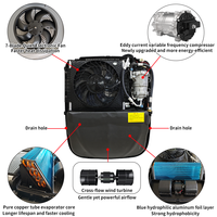 Mini climatiseur de toit pour camion 12V/24V DC à compresseur scroll électrique 7800 BTU pour rénovation/amélioration du refroidisseur de cabine