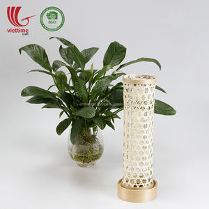 Lámpara de mesa de bambú de diseño moderno, pantalla de iluminación de estilo tradicional, fuente de alimentación eléctrica para lámparas de inducción, venta al por mayor - Product Image 5