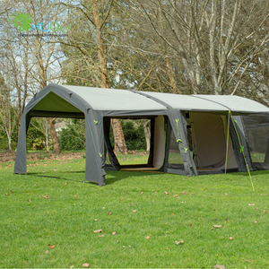 Yumuq 8 người lớn <span class=keywords><strong>Inflatable</strong></span> đường hầm cắm trại lều cho gia đình, sang trọng không khí glamping Ống lều với 2 phòng ngủ - Product Image 5