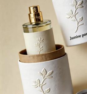 Emballage de luxe haut de gamme en tube de papier avec gaufrage à chaud doré, boîte ronde personnalisée avec logo pour parfum, cosmétiques et cadeaux - Product Image 3
