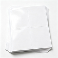 Prix d'usine – Meilleures feuilles de papier autocollant vierges format A4 de qualité supérieure, prédécoupées, pour étiquettes de codes-barres, modèles pour imprimantes laser et jet d'encre