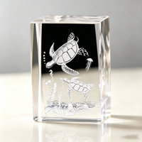 Cubo in Cristallo K9 con Foto Incisa al Laser 3D, Design Ecologico per Regalo Promozionale di Compleanno