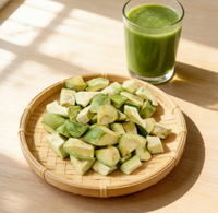 Tranches et dés d'avocat lyophilisés en vrac, naturellement sucrés