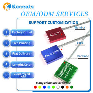 Sellos de Seguridad para Cables de Aleación de Aluminio de Alta Calidad CBS-004 con Sello de Alambre de Acero ISO 17712, Sello de Cable Desechable para Camiones - Product Image 2