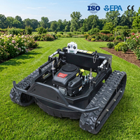 Robot tondeuse télécommandé pour vergers, vignobles, fermes et pentes – Équipement intelligent de coupe d'herbe.