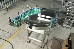 Mesa de acumulación rotativa de maquinaria de enfoque/Máquinas posicionadoras de botellas/MESA de recolección de botellas rotativa de giro de latas
