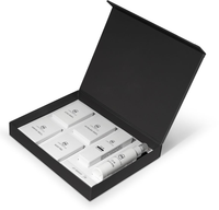 Boîte cadeau en carton magnétique de luxe avec logo imprimé sur mesure pour parfums, bijoux et cosmétiques, avec insert