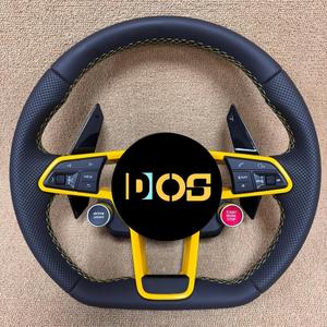 Volant <span class=keywords><strong>de</strong></span> course en fibre <span class=keywords><strong>de</strong></span> carbone forgée sur mesure DOS pour <span class=keywords><strong>Audi</strong></span> A3 A4L A5 A6L Q3 Q5 S3 S4 S5 RS3 RS4 RS5 <span class=keywords><strong>R8</strong></span> RS7 A7 - Product Image 3
