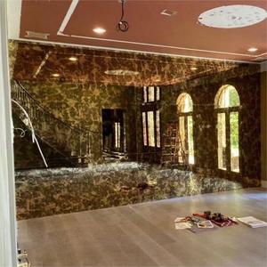 Chengzhen กระจกแบบโบราณ3มม. สำหรับตกแต่งผนังโรงแรมงานออกแบบพื้นผิวตามสั่งราคาโรงงาน - Product Image 3