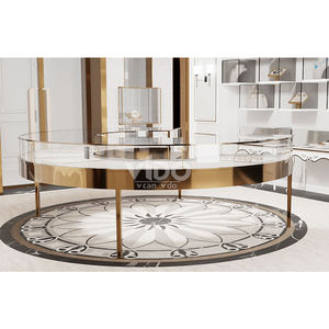 Venta al por mayor tienda personalizada muebles vitrina de joyería de cristal con iluminación LED Material MDF diseñado para tienda minorista - Product Image 5