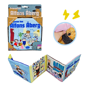 Livre en tissu pliable souple avec <span class=keywords><strong>papier</strong></span> froissé et impression colorée pour l'apprentissage des enfants, livré avec boîte en <span class=keywords><strong>papier</strong></span> et impression personnalisée - Product Image 1