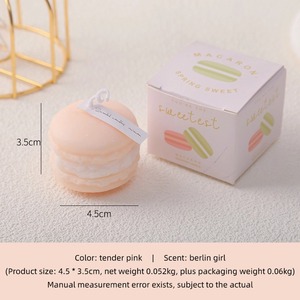 Macaron Aromatherapy <b>Candle</b> Souvenir Wholesale Wedding Holiday Cute <b>Small</b> Gift Handmade Cross-border Smokeless Simulation Shape - Product Image 6