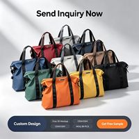 Sac en nylon imperméable tendance avec fermeture éclair et bandoulière – Option logo personnalisé, polyester, MOQ 50 pièces, service de maquette 3D gratuit