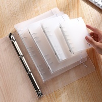 Anpassbares Mattes Loseblatt-Notizbuch Logo Abnehmbarer Ringbinder Ordner PP B5/A5/B4 Größen 9-Loch 6-Loch