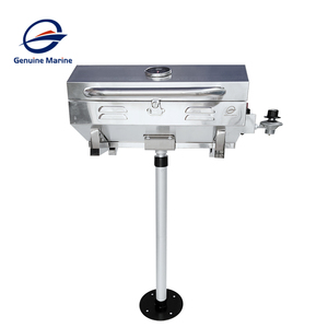 Grand <span class=keywords><strong>Barbecue</strong></span> Combiné Acier au <span class=keywords><strong>Gaz</strong></span> et Charbon Réglable <span class=keywords><strong>pour</strong></span> Camping-Car, Extérieur, <span class=keywords><strong>Bateau</strong></span> et Fournitures Marines - Product Image 5