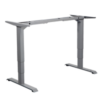 Bureau debout électrique moderne à double moteur, hauteur réglable, ergonomique, avec cadre à 2 pieds, pour bureau à domicile et ordinateur