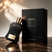 Bestseller 50ml 100ml Leere Klare Quadratische Glas-Sprühflaschen mit Magnetverschluss Maßgefertigte Luxus-Parfümflasche mit Geschenkbox