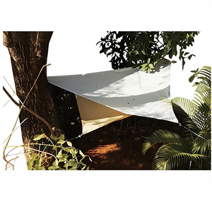 Voile d'ombrage triangulaire en fer avec revêtement argenté pour jardin et cour, imperméable, protection UV, pour <span class=keywords><strong>piscine</strong></span>, hauteur >3000mm - Product Image 1