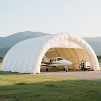 Tente gonflable résistante aux intempéries imperméable professionnelle de hangar d'avion pour l'entretien d'hélicoptère avec le logo fait sur commande