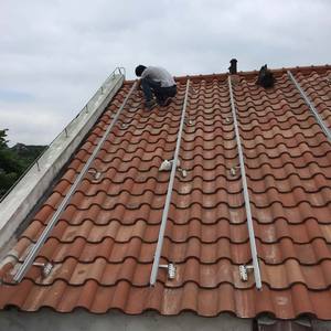 フルコンプリートセット アルミレールフック ソーラータイル 屋根設置型 太陽光発電システム - Product Image 2