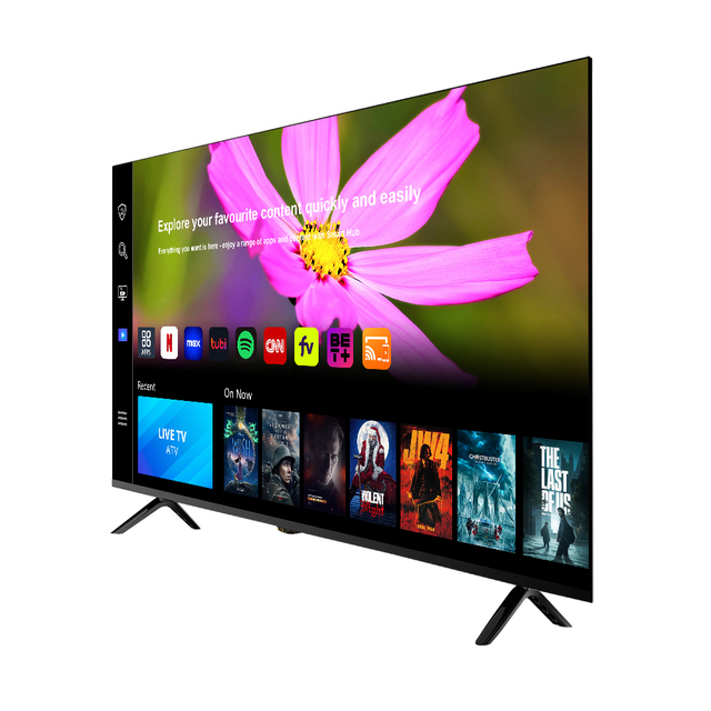 Factory LCD LED 32 Inch Flat Screen Android 4K Smart TV Television 43 50 55 65 Inch Built-In Speaker