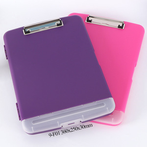 Xincheng Plastic Clipboard <b>File</b> <b>Box</b> A4 360x250x30mm With Clip Storage Organizer Office Supplies - Product Image 2