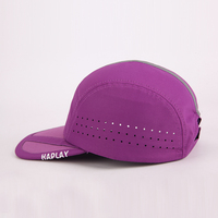 Casquette de baseball légère en maille réfléchissante découpée au laser, personnalisée, pour le sport, la course à pied et le camping en extérieur, séchage rapide