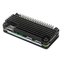 Boîtier de dissipateur thermique en métal à refroidissement passif Raspberry Pi Zero en alliage d'aluminium avec en-tête de broche pour Pi Zero / Zero W / Zero 2W