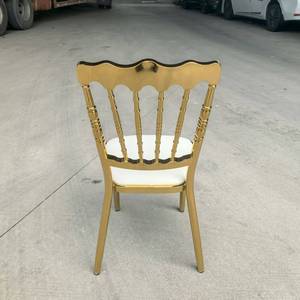 Sedia Napoleon in Ferro Dorato Lucido, Economica e Resistente, per Matrimoni - Product Image 4