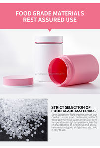 1200ml食品グレードピンクPEプラスチック瓶スクリューキャップ付きプロテインパウダー包装プロプラスチック食品容器供給 - Product Image 3