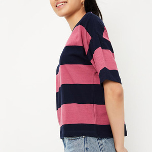 Camisetas de Verano para Mujer, Estilo Informal, de Poliéster/Algodón, Corte Regular, Manga Corta, Ecológicas, a la Moda - Product Image 6