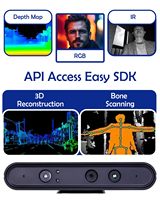 Kamera Kedalaman 3D Astra Pro Akurasi ±3mm 0.6-8m Sinkronisasi Multi-Kamera USB 2.0 SDK ROS1/2 SLAM untuk Robotika AI Vision Pemindaian 3D
