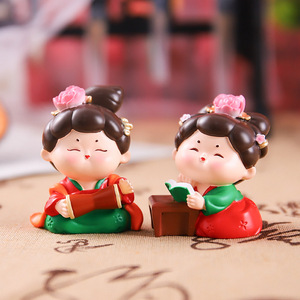 Chinese Style Tang <strong>Dynasty</strong> Lady Resin Crafts Decorative Ornaments Figurines of Tang <strong>Dynasty</strong> China Trade - Product Image 3
