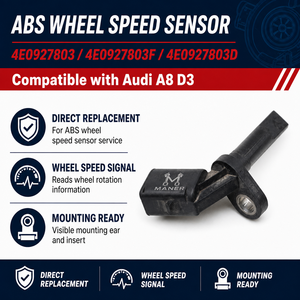 Sensor de Velocidad de Rueda ABS MANER 4E0927803 4E0927803F 4E0927803D para Audi A8 D3 Chasis, Repuestos de Posventa con 18 Meses de Garantía - Product Image 4